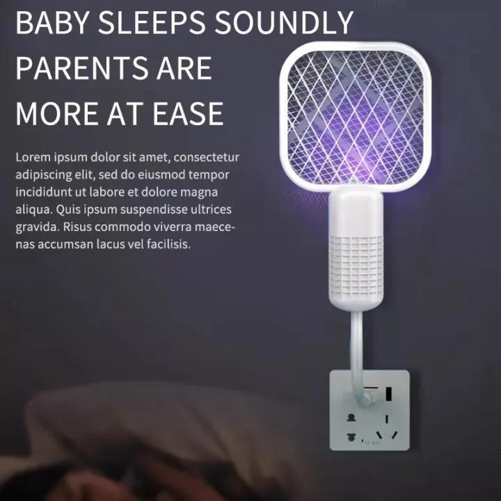Electric Mosquito Swatter White ABS Lightweight Portable - Image 5