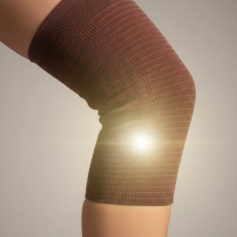 JAF Elasticated Knee Support Deluxe Knee Brace Comfortable Compression Support (Pack of 1) - Image 4