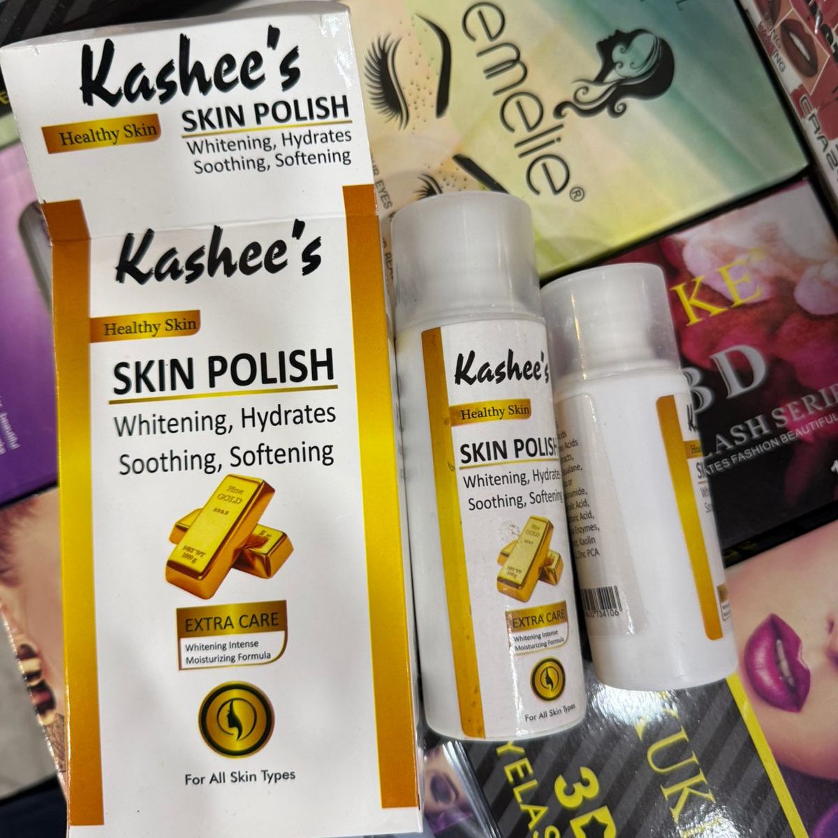 Kashees Healthy Skin Polish Whitening & Hydrating Extra Care Formula (For All Skin Types) Pack of 02 - Image 5