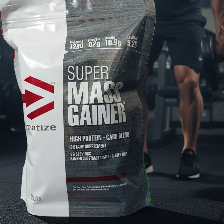 Dymatize Super Mass Gainer High Protein & Carb Blend Weight Gainer Powder (2 lbs, 29 Servings) - Image 2