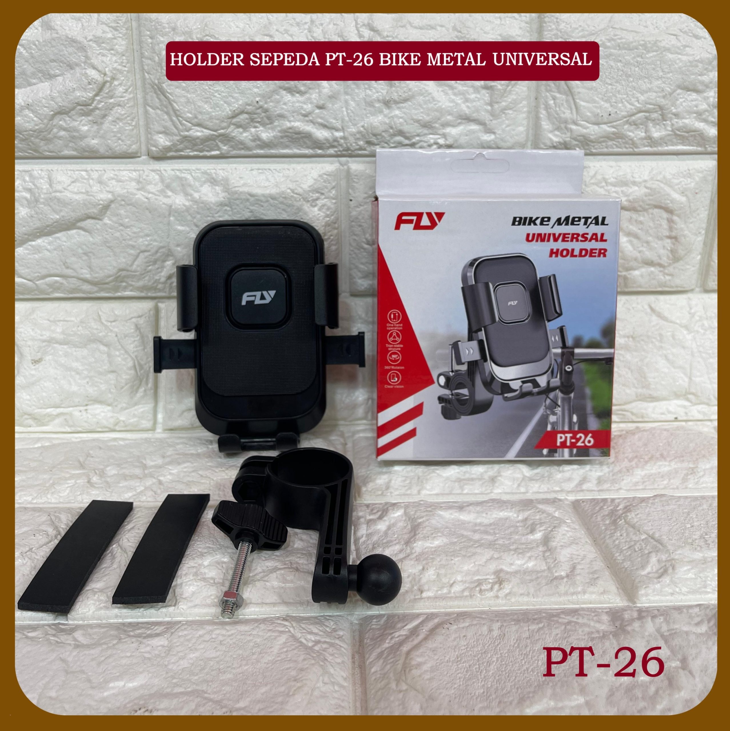 Fly Bike Metal Universal Holder â Durable Handlebar Mount for Phones & Devices, Secure Grip for Cycling - Image 3