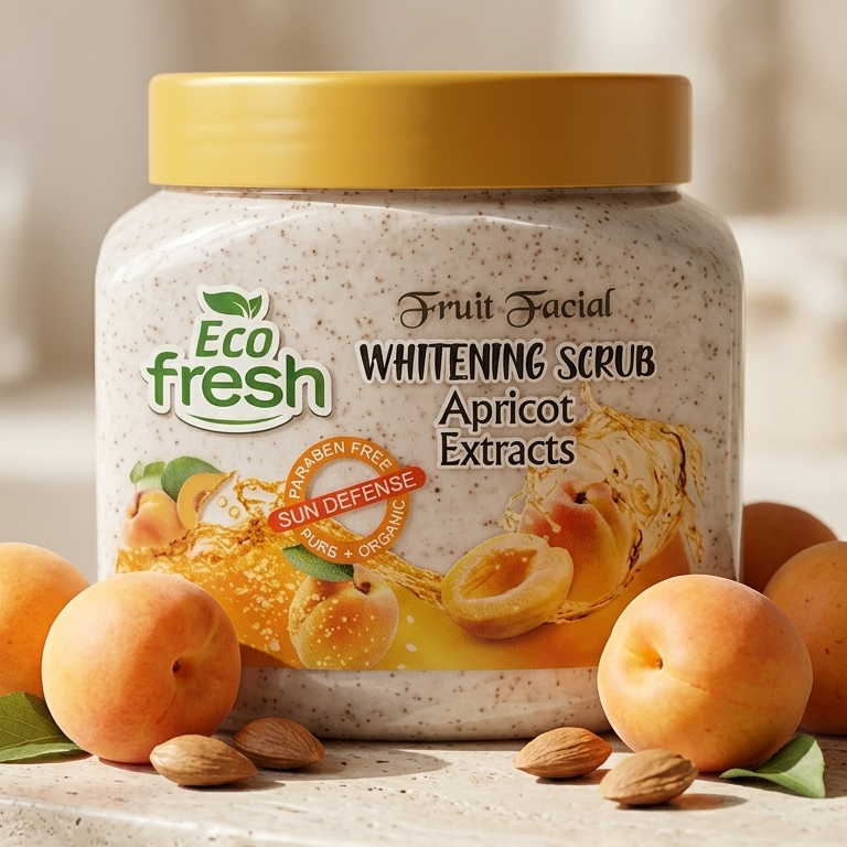 Eco Fresh Whitening Scrub 300ML Deep Cleansing & Brightening Face and Body Scrub - Image 3