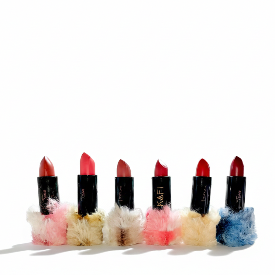 High Pigmented Fluffy Velvet Matte Lipstick Pack of 6 | Soft Matte Finish | Long-Lasting Bold Shades - Image 3