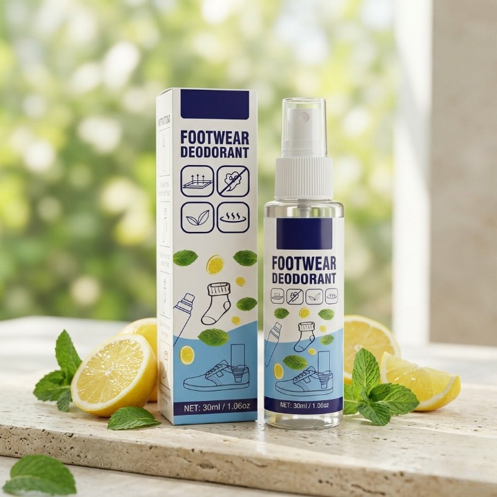Premium Footwear Deodorant Spray Instant Shoe & Sock Odor Eliminator (30ml) - Image 2