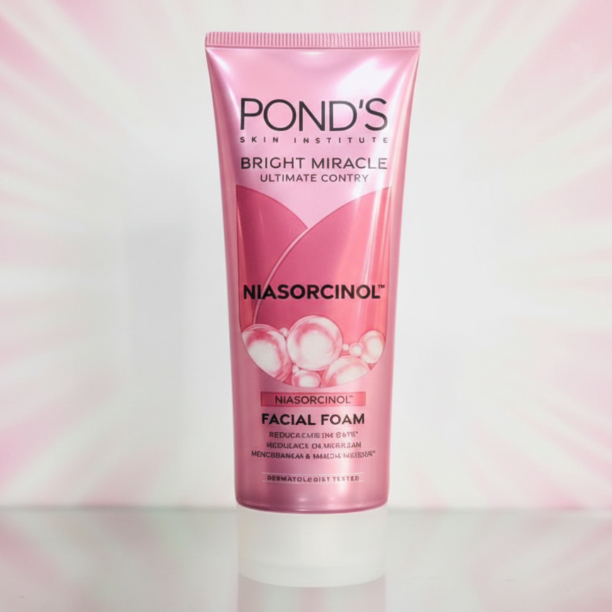 PONDS Bright Miracle Facial Foam Range Oil Control, Acne Control, Brightening & Whip Collagen Face Wash - Image 2