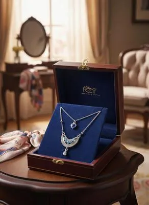 Funky Silver Crystal Pendant for Women | Wedding Wear Jewelry