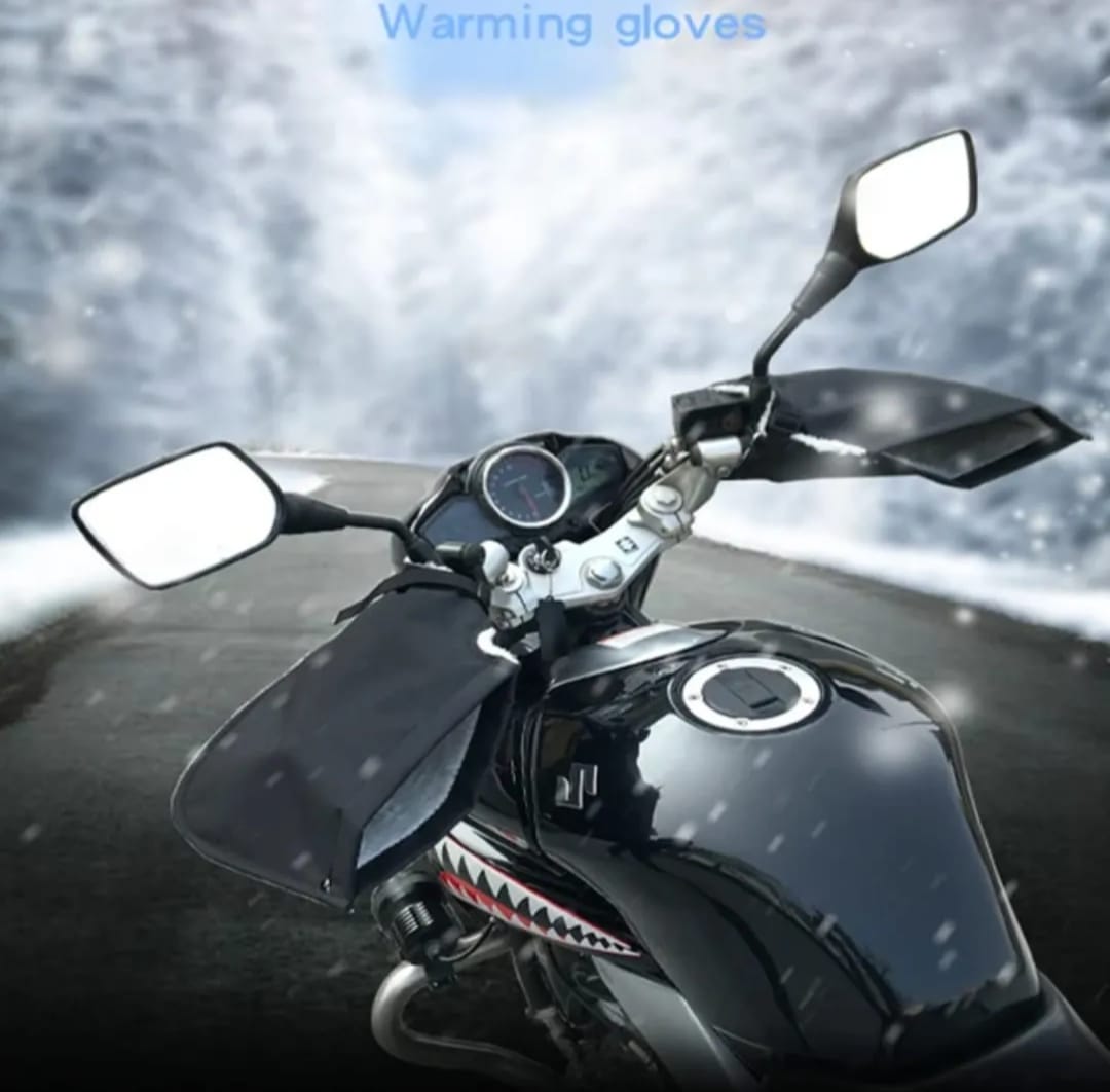 2Pcs Universal Handle Gloves For Bike â Winter Motorcycle Riding Gloves, Windproof And Warm Hand Protection For All Bikes