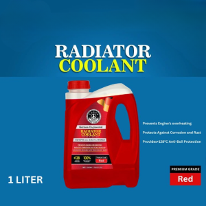 THREE GUYS Radiator Coolant Red â Premium Grade | Car Engine Coolant | German Engineered | 1000 ML
