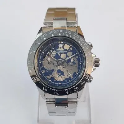 Stainless Steel Chronograph Wrist Watch for Men – Premium Analog Multi-Function Quartz Watch for Office, Formal & Daily Wear - Image 4