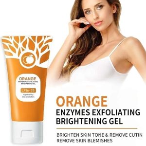 Orange Enzyme Exploiting Gel  Brightening, Exfoliating & Nourishing Citrus Skincare for Radiant, Healthy, Glowing Complexion Every Day (120gm)