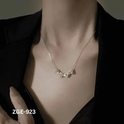 Magnetic Heart Clover Necklace for Women | Golden & Silver 4 Leaf Lucky Fashion Jewelry Set - Image 3