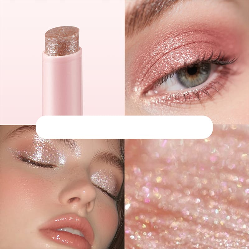 2 In 1 Jelly Shiny Shimmering Eyeshadow Stick | Long Lasting Glow Makeup Stick - Image 3