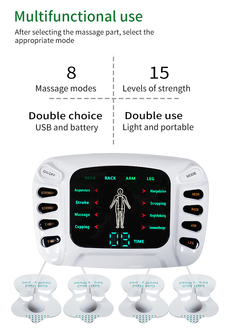 Digital Physiotherapy Machine Electronic Pulse Massager - Image 4