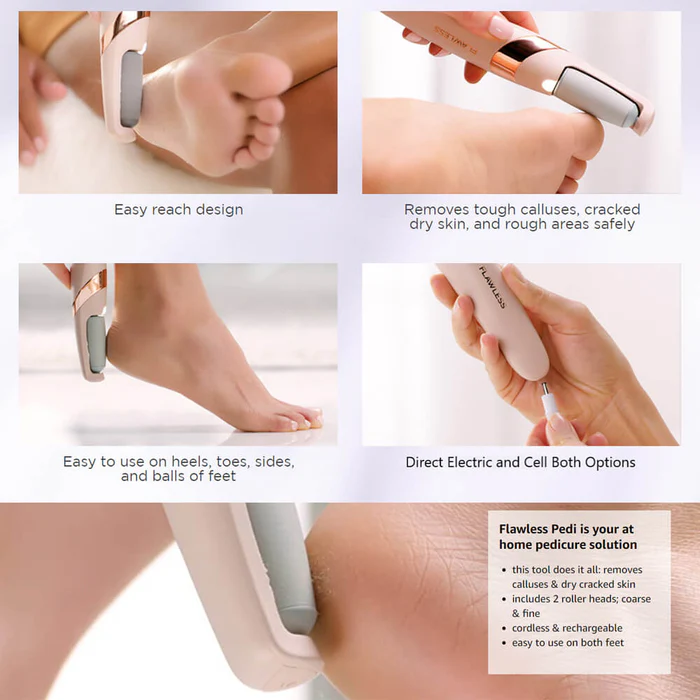 Electric Foot File Grinder Pedicure Tool – Dead Skin & Callus Remover Machine (Random Color) - Image 2