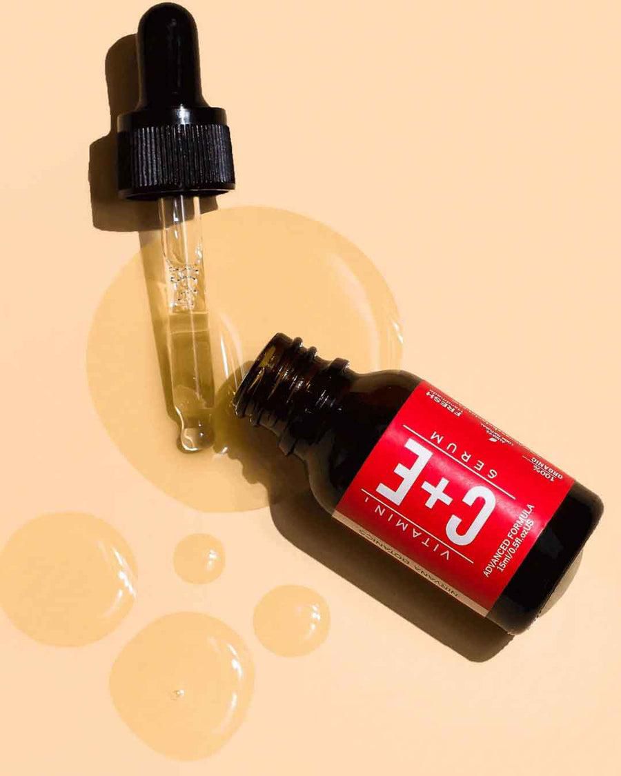 Nirvana Botanics Vitamin C & E Serum – Brightening & Nourishing Face Serum 15ml - Image 3