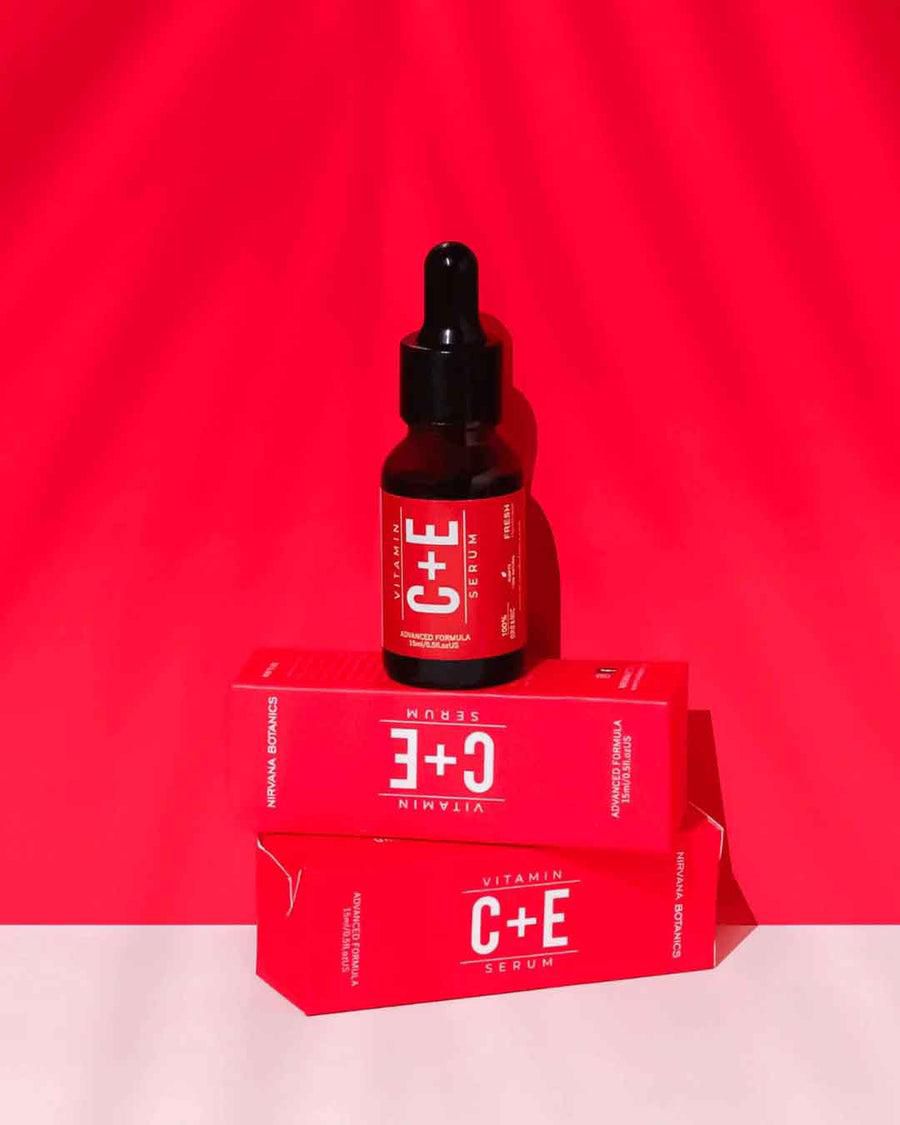 Nirvana Botanics Vitamin C & E Serum – Brightening & Nourishing Face Serum 15ml
