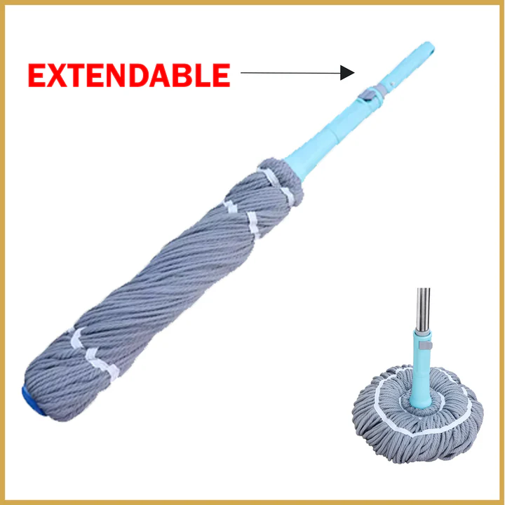 Royal’s Super Absorbent Twist Mop – Easy Twist Squeeze Floor Cleaning Mop for Home & Office Use