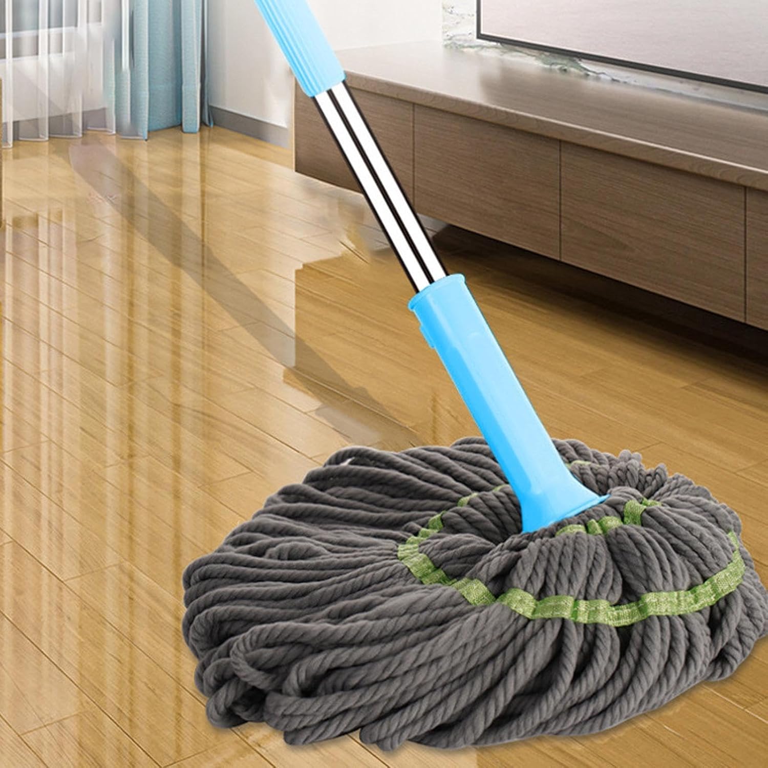 Royal’s Super Absorbent Twist Mop – Easy Twist Squeeze Floor Cleaning Mop for Home & Office Use - Image 2