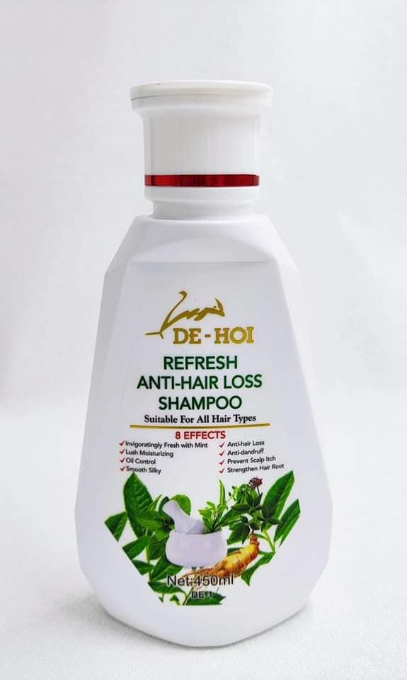 De-Hoi Refresh Anti-hair Loss Shampoo Ginger Hair Care Shampoo Helps Stop Hair Loss 450ml - Image 5