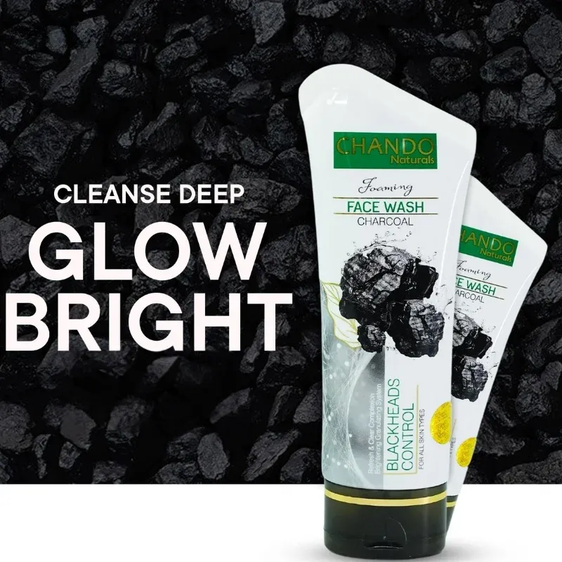 CHANDO Naturals Foaming Face Wash Charcoal – Deep Cleansing & Blackhead Control - Image 4