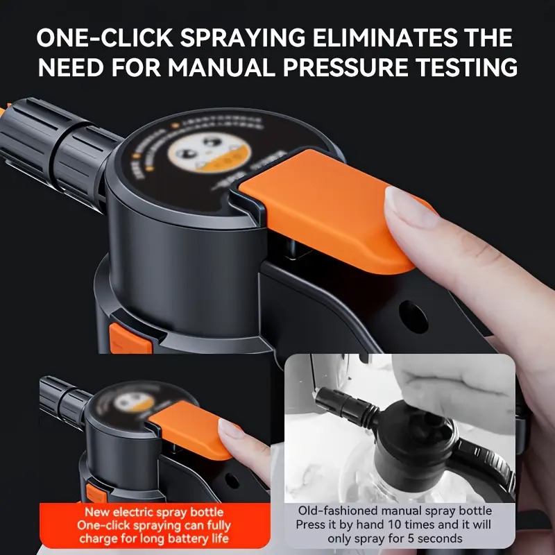 2L Electric Foam Sprayer Handheld Pump | Motorized Snow Foam Cannon for Car Wash, Gardening & Home Cleaning - Image 4
