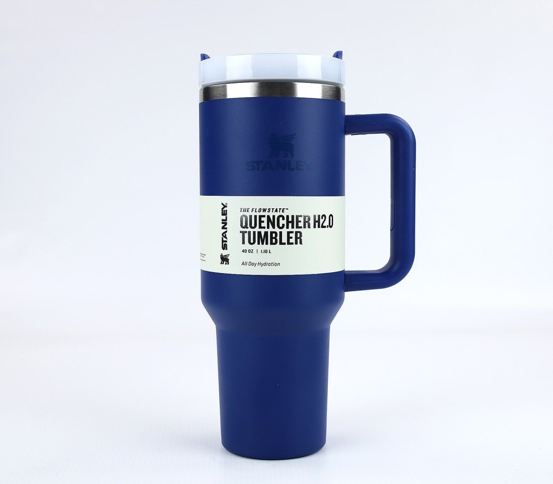 Stanley 40 Oz Stainless Steel Tumbler with Straw | 1200ML Vacuum Insulated Quencher Cup | Leak-Proof Hot & Cold Travel Mug (With Box)