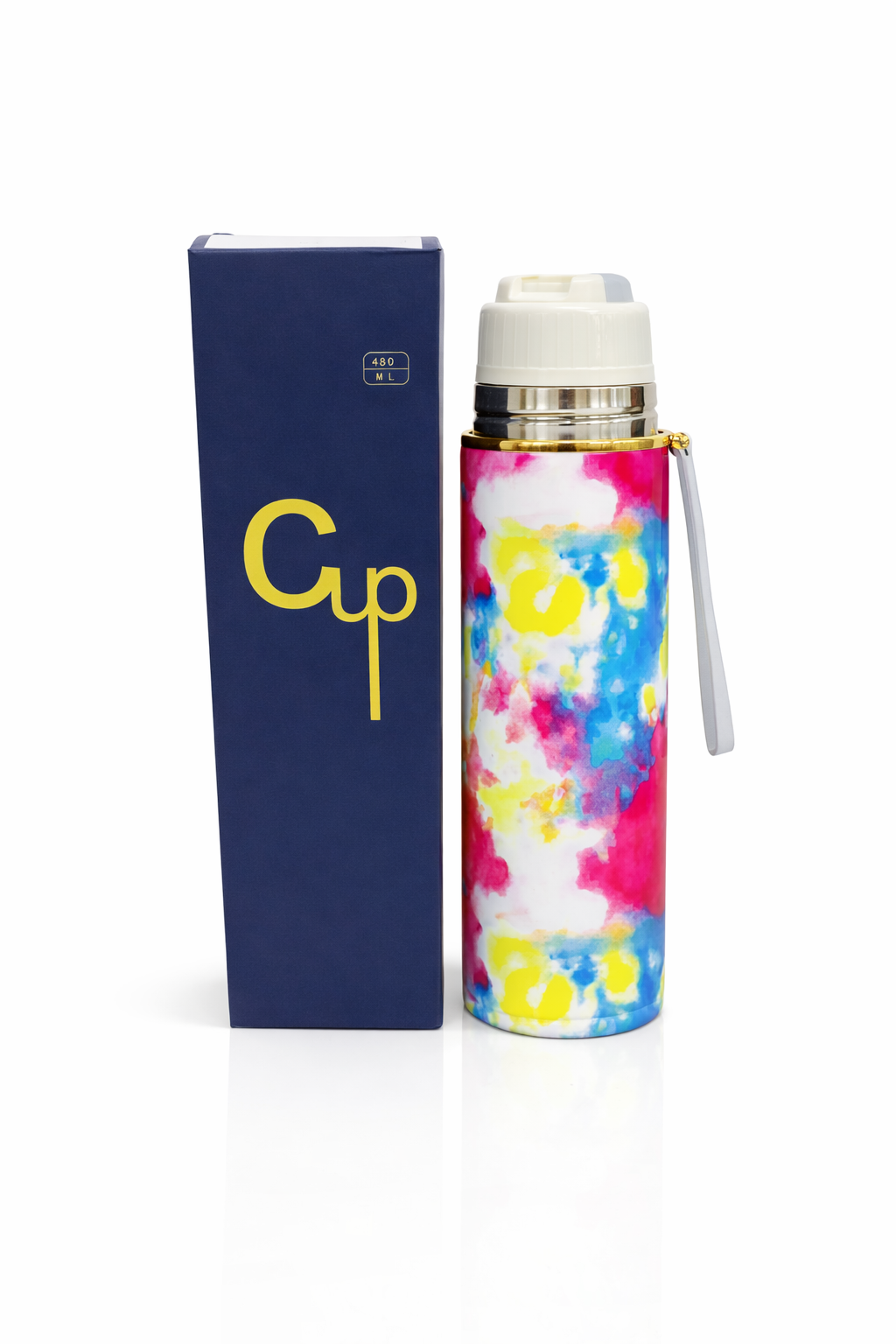 Stylish Printed Water Bottle 650ML – Leak Proof Stainless Steel Bottle with Trendy Design & Box | Premium Quality Random Color - Image 2