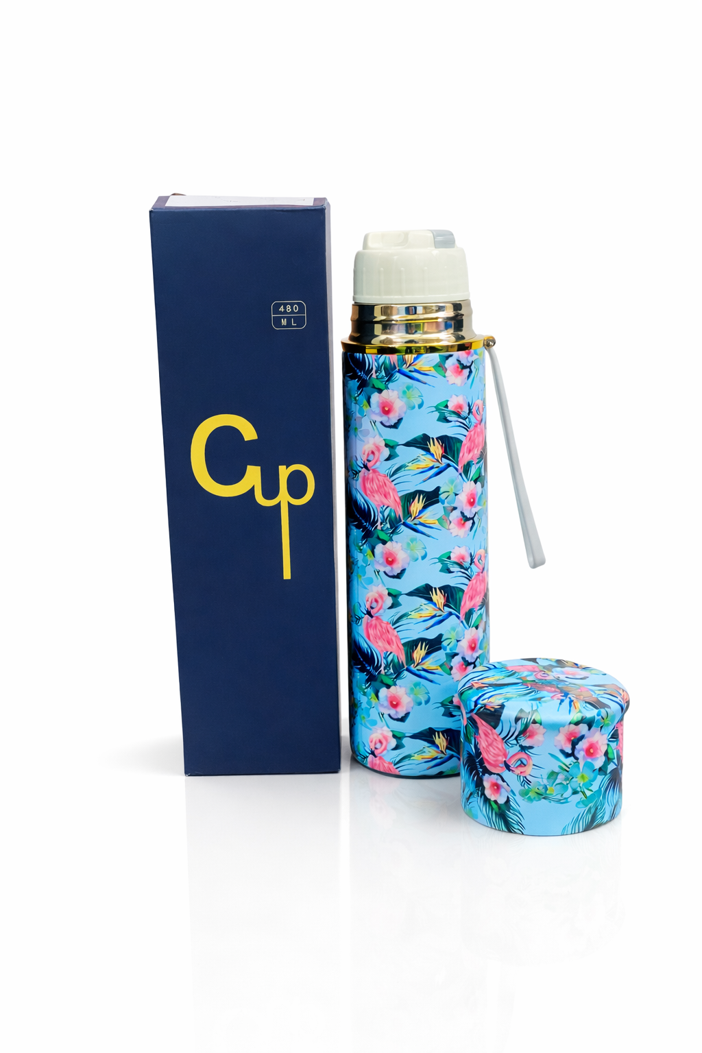 Stylish Printed Water Bottle 650ML – Leak Proof Stainless Steel Bottle with Trendy Design & Box | Premium Quality Random Color - Image 4