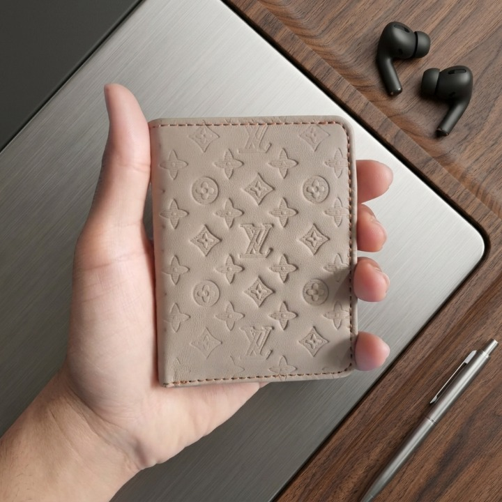 Premium Stylish Designer Wallet for Men – Elegant Beige Leather Slim Wallet with Durable Storage for Cards & Cash - Image 5
