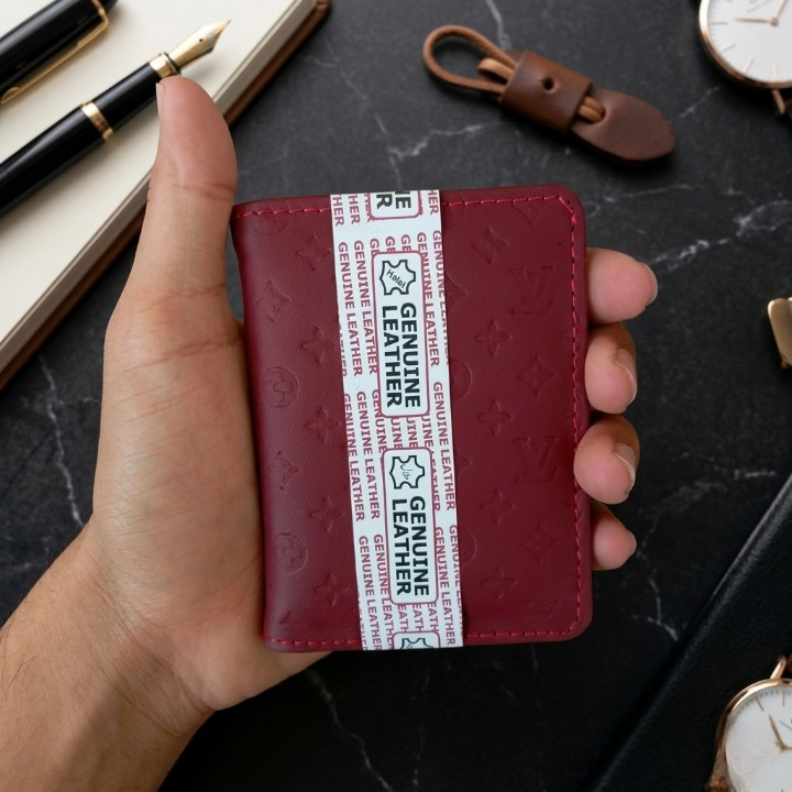 Premium Stylish Designer Wallet for Men – Elegant Beige Leather Slim Wallet with Durable Storage for Cards & Cash - Image 3