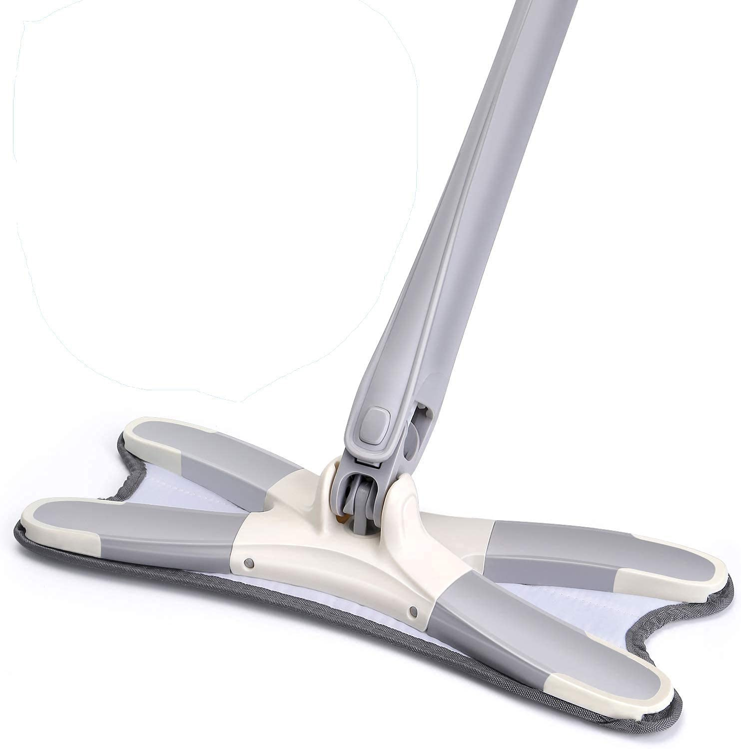 Rotating X Mop Flat Microfiber Floor Mop with 360° Squeeze System and Replaceable Cloth Heads - Image 5