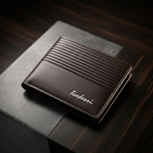 Fuerdanni Luxury Classic Bifold Wallet – Elegant Textured Synthetic Leather Wallet for Men (Mustard) | Stylish Slim Card Holder