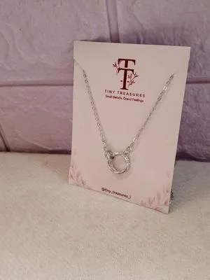 Silver Ring Pendant for Women | Adjustable Chain, Tarnish-Free Gifting Pack