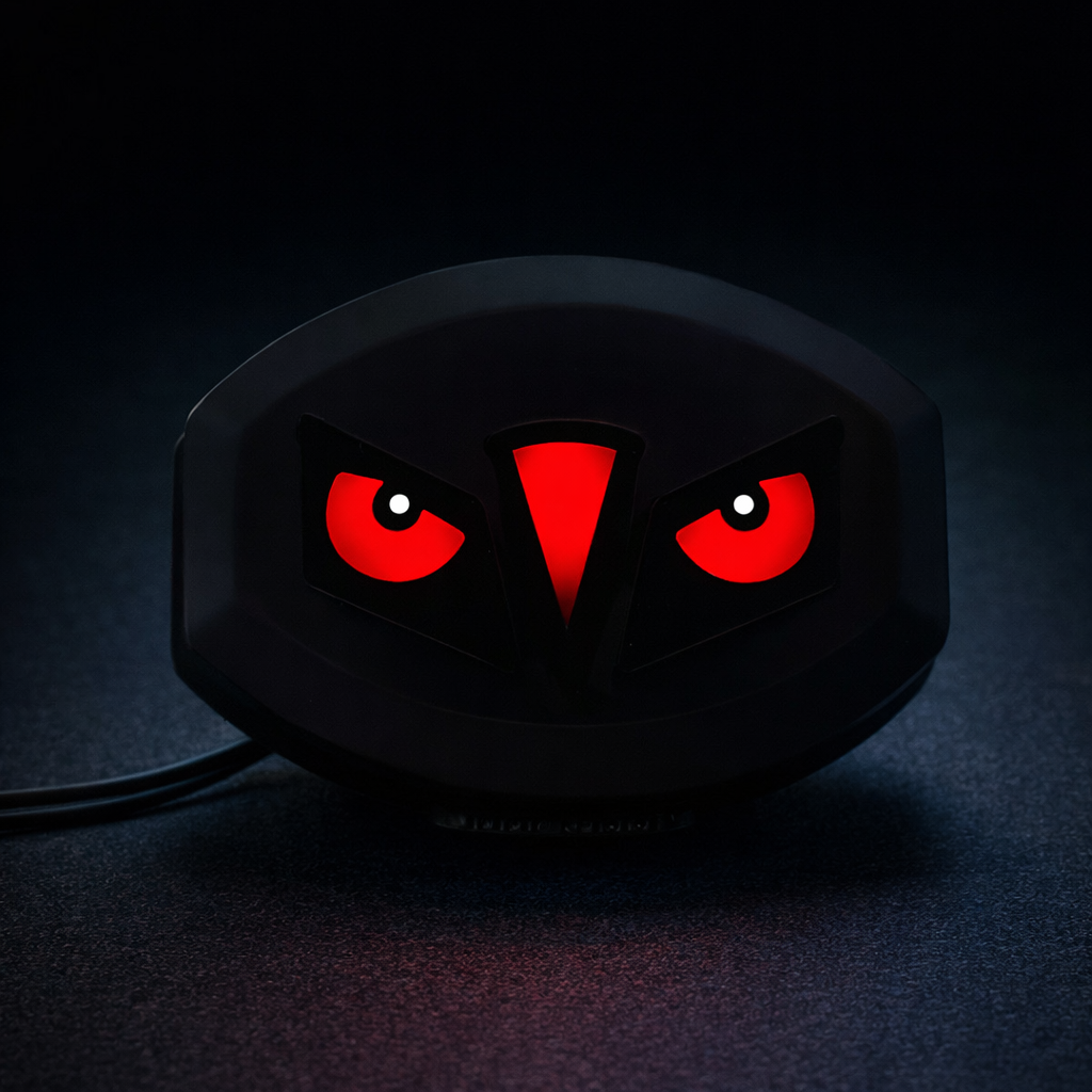 Premium Devil Eye Bike Backlight â Universal 12V LED Brake Tail Light with Multicolor RGB Dynamic Flash for 125cc Motorcycles (Random Color) - Image 2