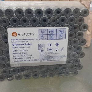 Safety Grey Blood Collection Tube Glucose Test Tube 3ML, Secure Sample Collection for Laboratory Use