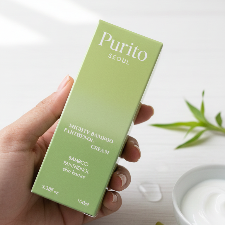 Purito Mighty Bamboo Panthenol Cream 100ml Deep Hydration, Skin Barrier Repair & Soothing Moisturizer - Image 2
