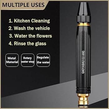 High Pressure Adjustable Nozzle Water Spray Gun | Versatile Tool For Garden & Cleaning - Image 3