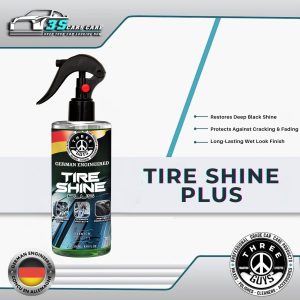 Three Guys Tire Shine Plus 250ml â Streak-Free Shine Cleans And Protects Long-Lasting Wet Look Premium Tire Care Spray