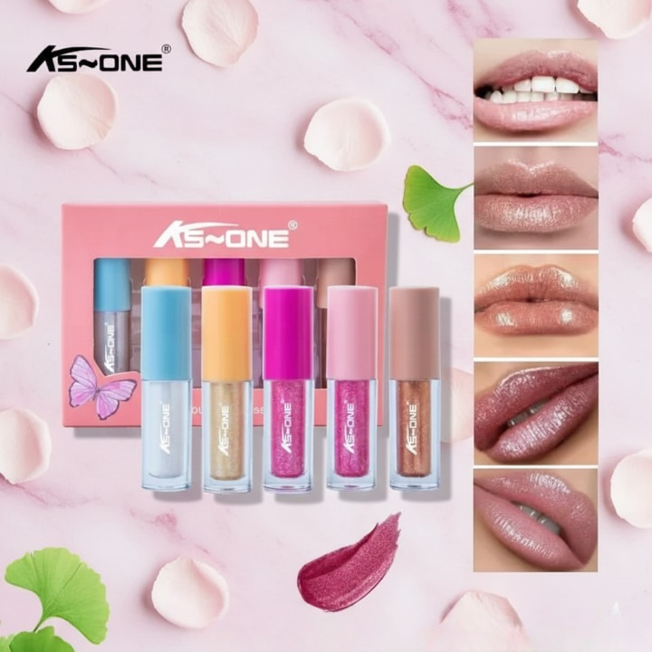 KS ONE 2-In-1 Waterproof Lip Gloss & Eyeshadow Color Multicolor - Image 3