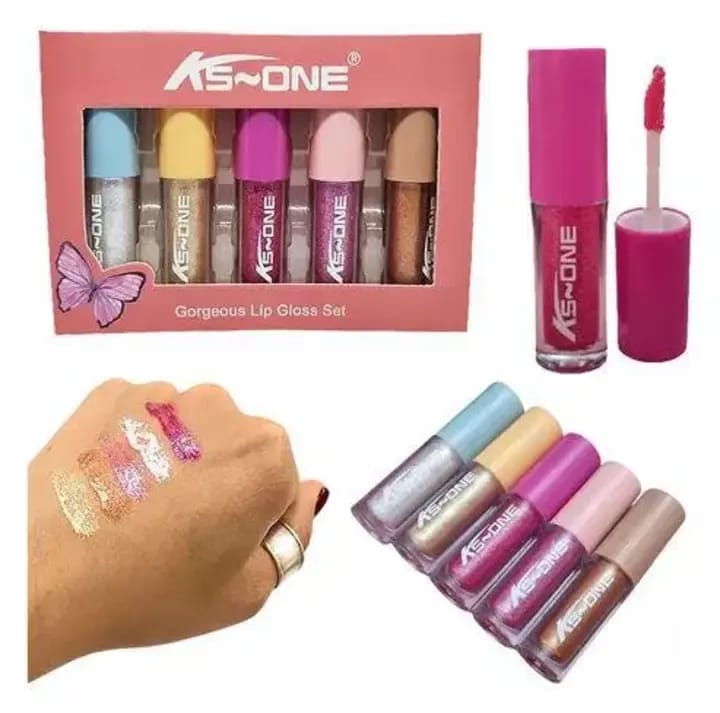 KS ONE 2-In-1 Waterproof Lip Gloss & Eyeshadow Color Multicolor - Image 2