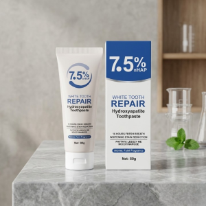 7.5% nHAP White Tooth Repair Toothpaste  Hydroxyapatite Enamel Strengthening & Whitening Formula (80g)