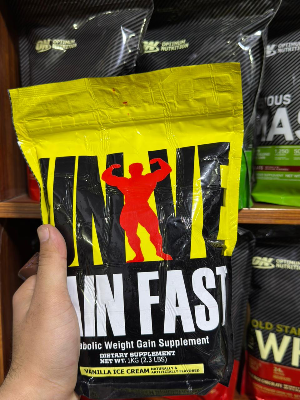 Universal Nutrition Gain Fast Anabolic Weight Gain Supplement 1kg Vanilla Ice Cream Flavor - Image 4