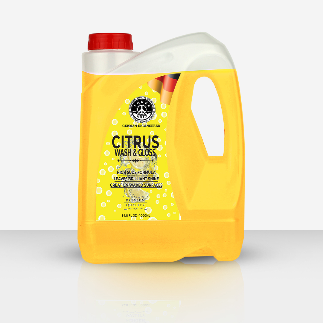 THREE GUYS Citrus Wash & Gloss Car Shampoo â High Foam Snow Foam Car Wash for Deep Cleaning & Shine - Image 3