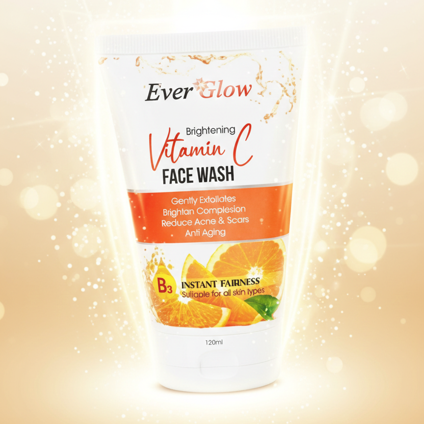 Everglow Vitamin C Face Wash Brightening & Refreshing Cleanser (120 ml) - Image 4