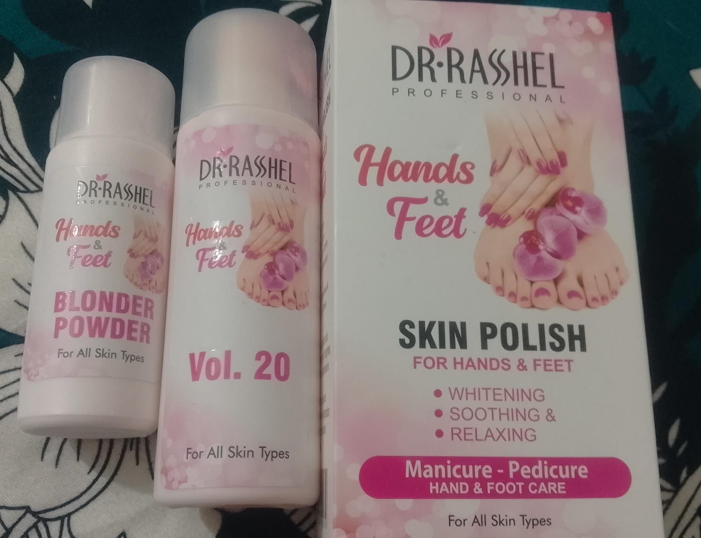 Dr Rashel Hand & Foot Skin Polish | 210g | Powder Formula | Includes Blonder Powder | Smooth & Refreshing Care - Image 5