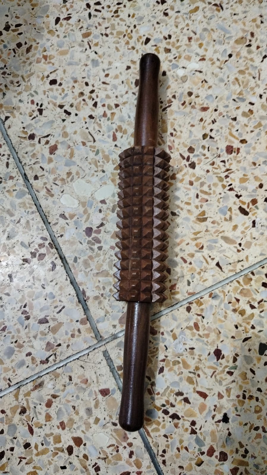 Handcrafted Wooden Thighs and Calves Massager Reflexology & Muscle Roller - Image 4