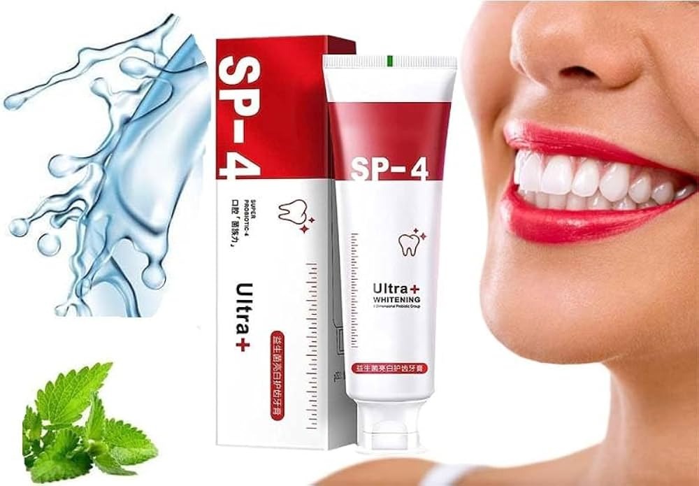 Yayashi SP 4 Ultra Whitening Toothpaste Strong Stain Removal & Fresh Breath Daily Oral Care (120g)