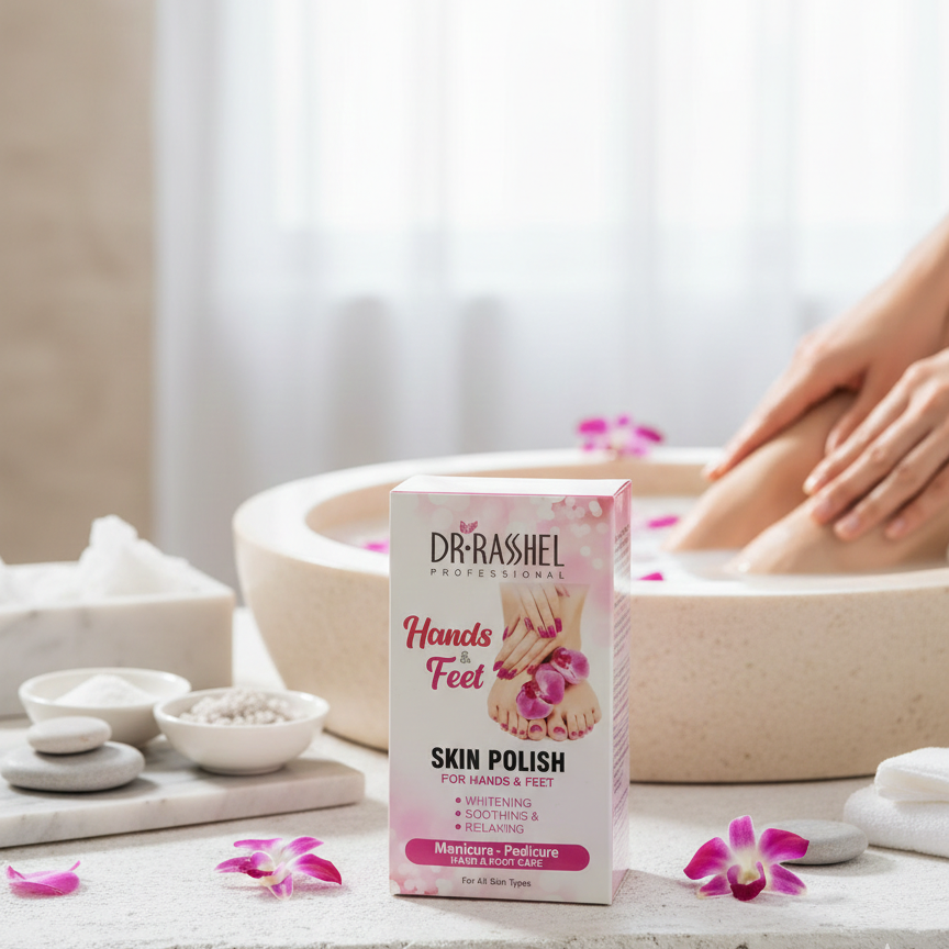 Dr Rashel Hand & Foot Skin Polish Powder Formula with Blonder Powder | Smooth & Refreshing Care ~ Pack of 2 - Image 4