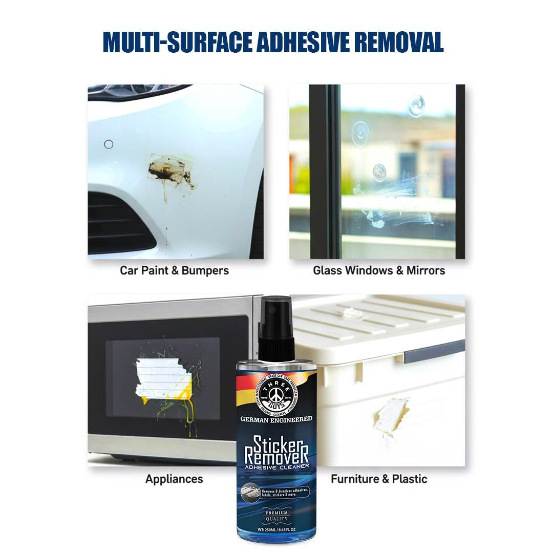 Sticker Remover | Premium Adhesive Cleaner | THREE GUYS | German Engineered (250ml) - Image 4