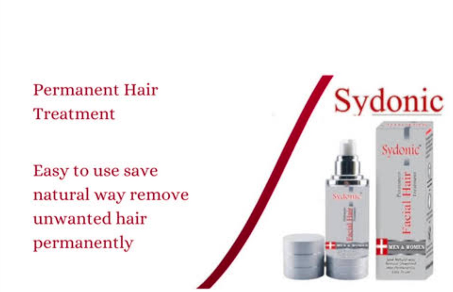 Sydonic Permanent Facial Hair Treatment 30ml | Advanced Hair Reduction Solution for Men & Women - Image 4